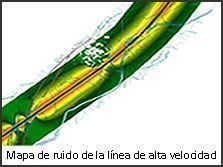 Mapa de ruido de la línea de alta velocidad