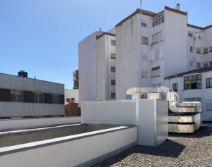pantalla acústica centro salud